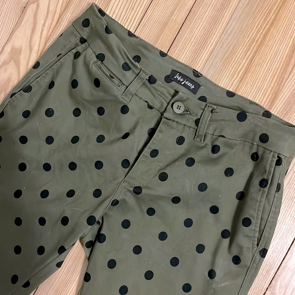 green polka dot cropped pant - Picture 2 of 2